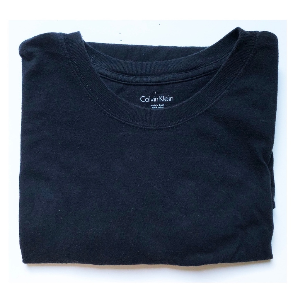 Calvin Klein T Shirt Black Solid